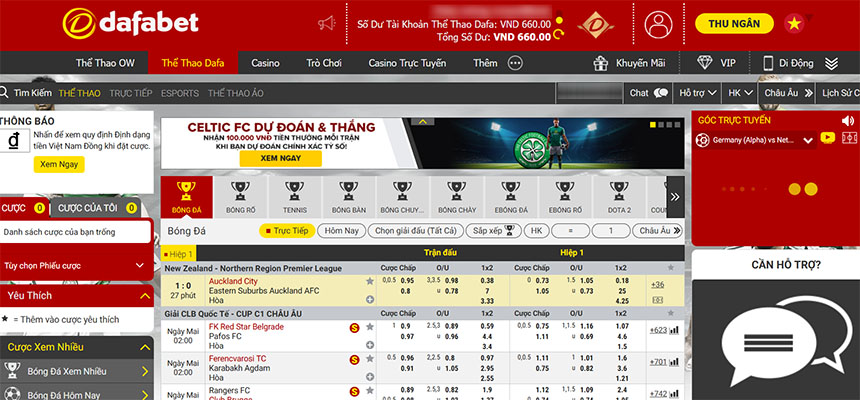 Chơi cá cược bóng đá trực tuyến tại Dafabet như thế nào?